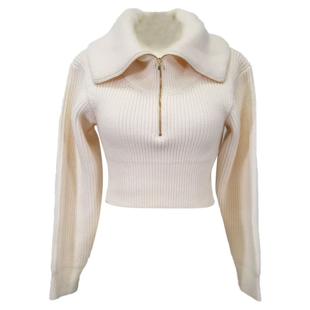 Jacquemus La Maille Risoul Sweater in White Wool